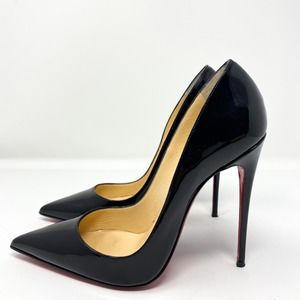 Christian Louboutin So Kate Black Patent 120mm Size 38.5